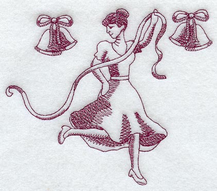 Ninth Day of Christmas (Toile)