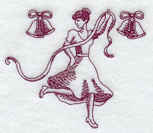 Ninth Day of Christmas (Toile)