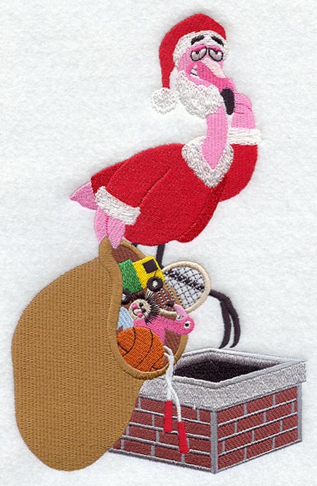 Santa Flamingo Floyd