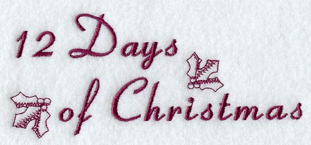 Twelve Days of Christmas Text (Toile)