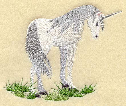 Unicorn in Grass