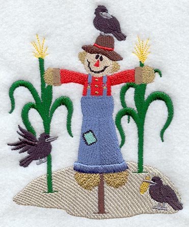 Scarecrow in Corn Field