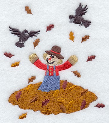 Scarecrow and Leaves