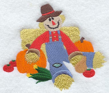 Scarecrow and Pumpkins