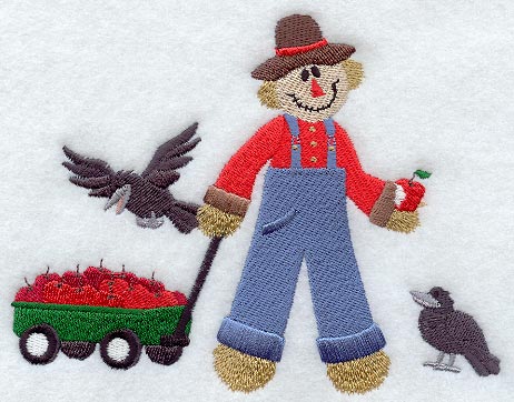 Scarecrow and Apples