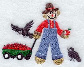 Scarecrow and Apples