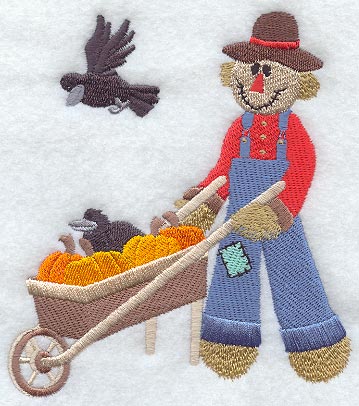 Scarecrow and Wheelbarrow