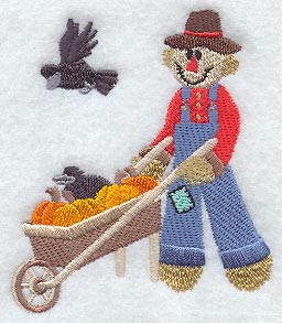 Scarecrow and Wheelbarrow