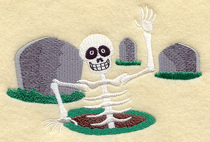 Skeleton in Grave