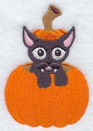 Cat in Pumpkin