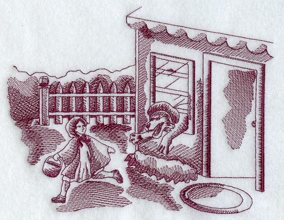 Little Red Riding Hood Scene 3 (Toile)