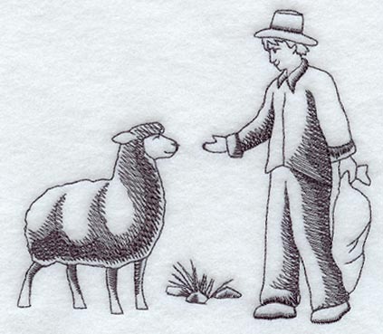 Baa Baa Black Sheep Scene 1 (Toile)