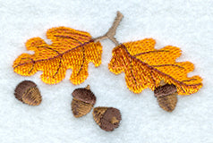 Autumn Leaves and Acorns