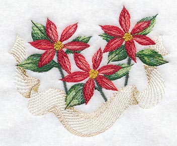 Poinsettia and Banner
