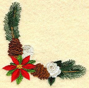 Floral Spray Corner - Winter