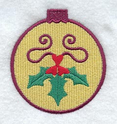 Holly and Hearts Ornament