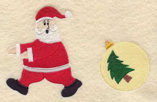 Little Santa Chased by Ornament