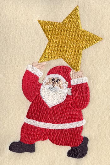 Little Santa Holding Star