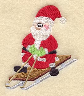 Santa Sledding