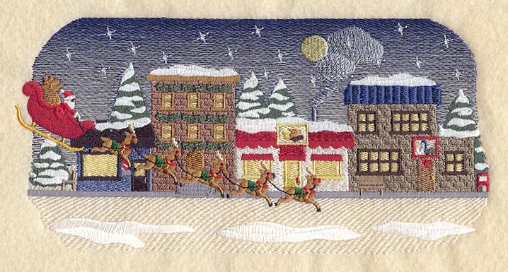 Main Street Sleigh Scene