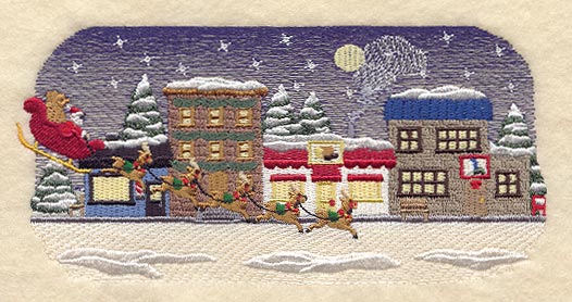 Main Street Sleigh Scene