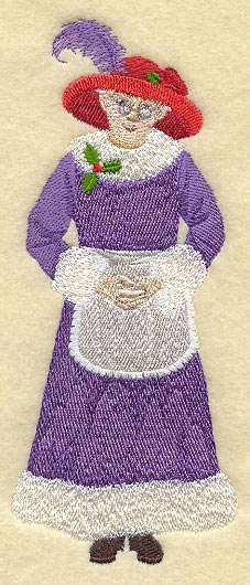 Mrs. Claus in Red Hat