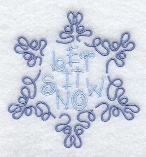 Let It Snow Snowflake