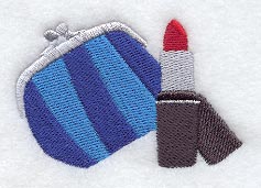 Funky Lipstick and Coin Purse