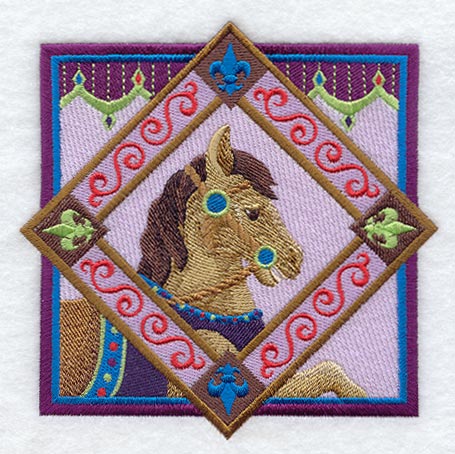 Carousel Horse Track Portrait