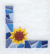 Sunflower Mosaic Corner