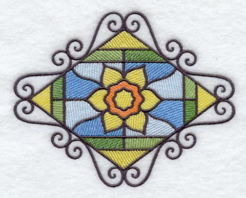 Stained Glass Daffodil