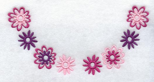 Floral Half-Ring (Crystals)