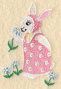 Mrs. Bunny and Flowers