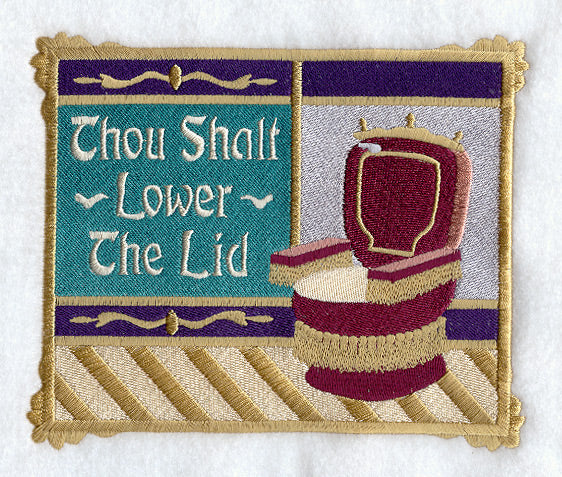 Thou Shalt Lower The Lid Sampler