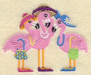 Gossiping Flamingo Ladies