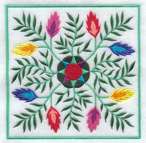 Polish Square Floral