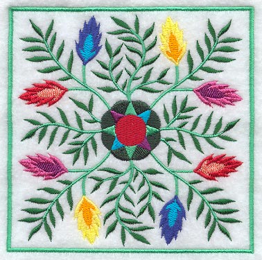 Polish Square Floral