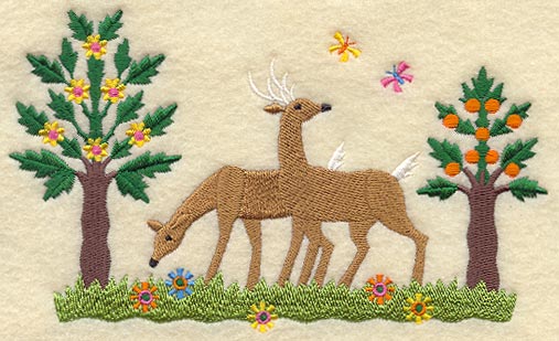 Hungarian Deer in a Forest