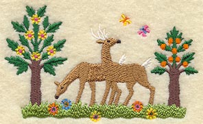 Hungarian Deer in a Forest