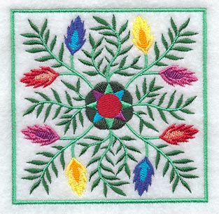 Polish Square Floral