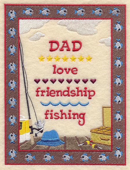 Love, Friendship, Fishing Sampler
