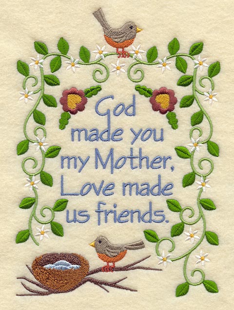 God Made You My Mother Sampler