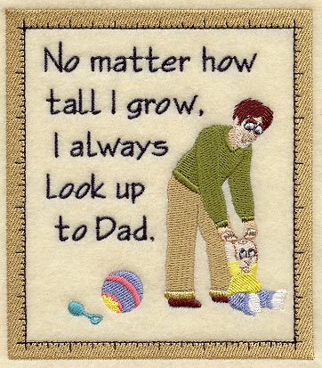 Look Up To Dad Sampler