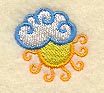 Sun w/Cloud (Miniature)