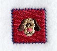 Patchwork Dog Square (Miniature)