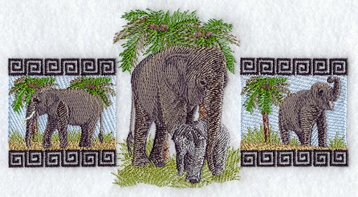 Asian Elephant Trio
