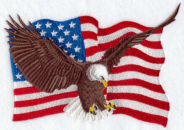 Eagle and U.S. Flag