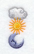 Sun and Moon Button Placket