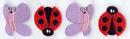 Ladybug and Butterfly Border