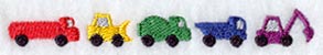 Baby Construction Vehicle Border